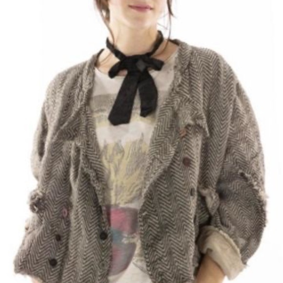 Magnolia Pearl Cropped Declan Jacket in Mathis